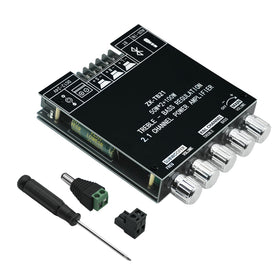 JIAATGA ZK-TB21 Bluetooth amplifier board top view showing compact DIY hub