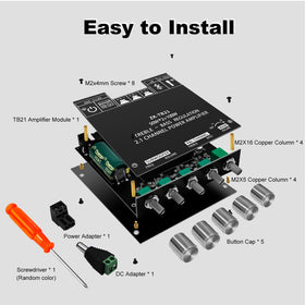 JIAATGA ZK-TB21 treble and bass knobs for on-device tonal control