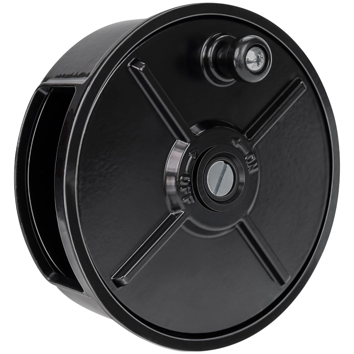 JIANBENKJ Tie Wire Reel Wheel close-up showing the 6.25-inch coil holder for smooth dispensing.
