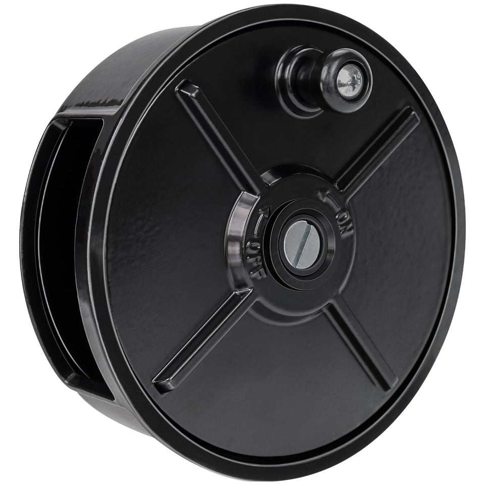 JIANBENKJ Tie Wire Reel Wheel close-up showing the 6.25-inch coil holder for smooth dispensing.