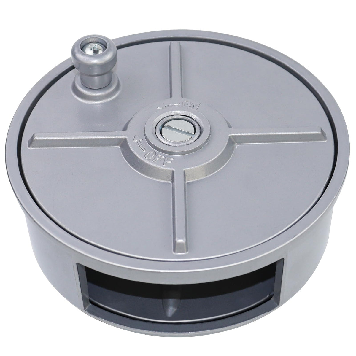 JIANBENKJ tie-wire reel wheel rewind knob in use for hands-free dispensing.
