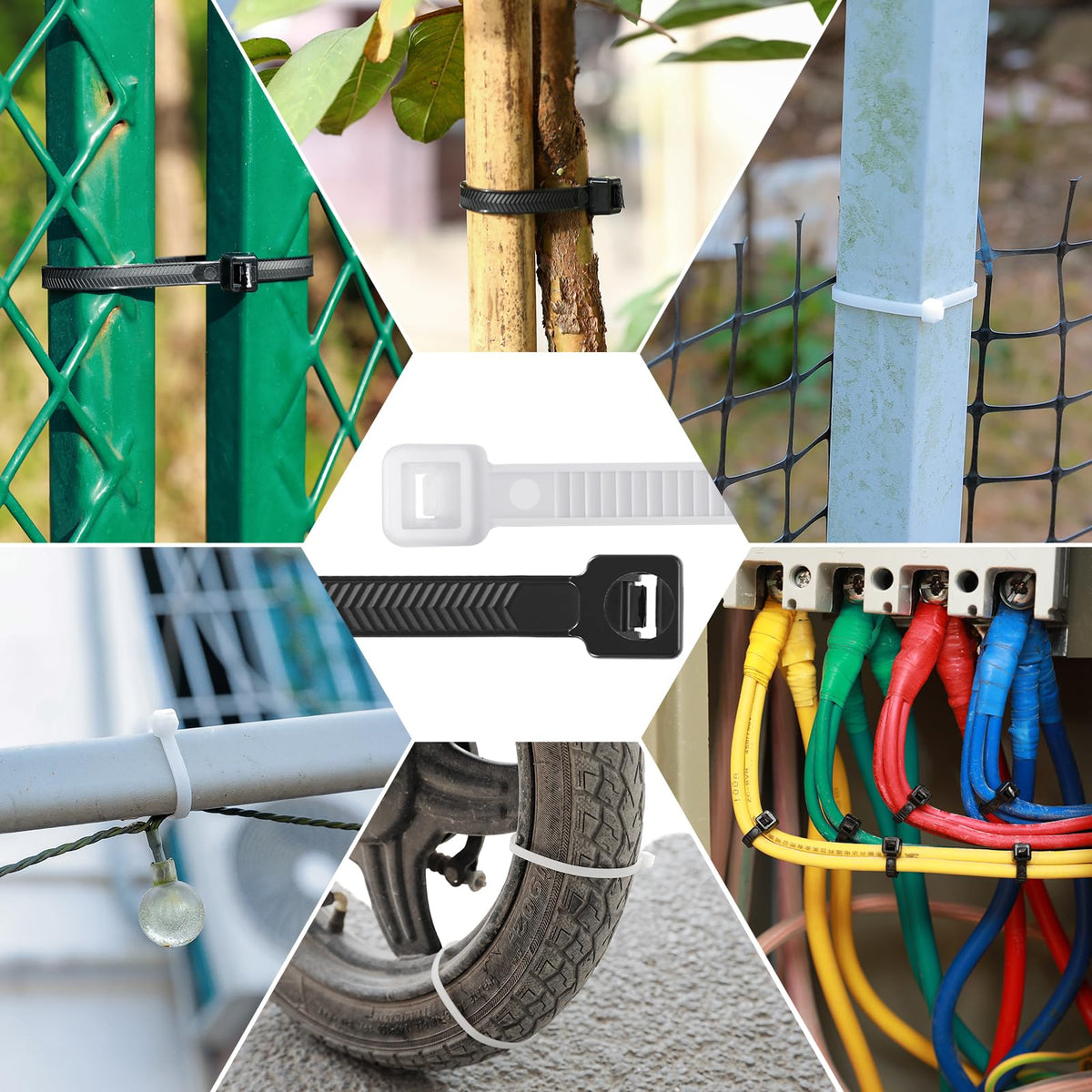 JIANYANG patented design zip tie highlights dual-tooth locking reliability