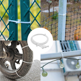 JIANYANG zip tie edge next to ruler showing thickness for higher tensile strength