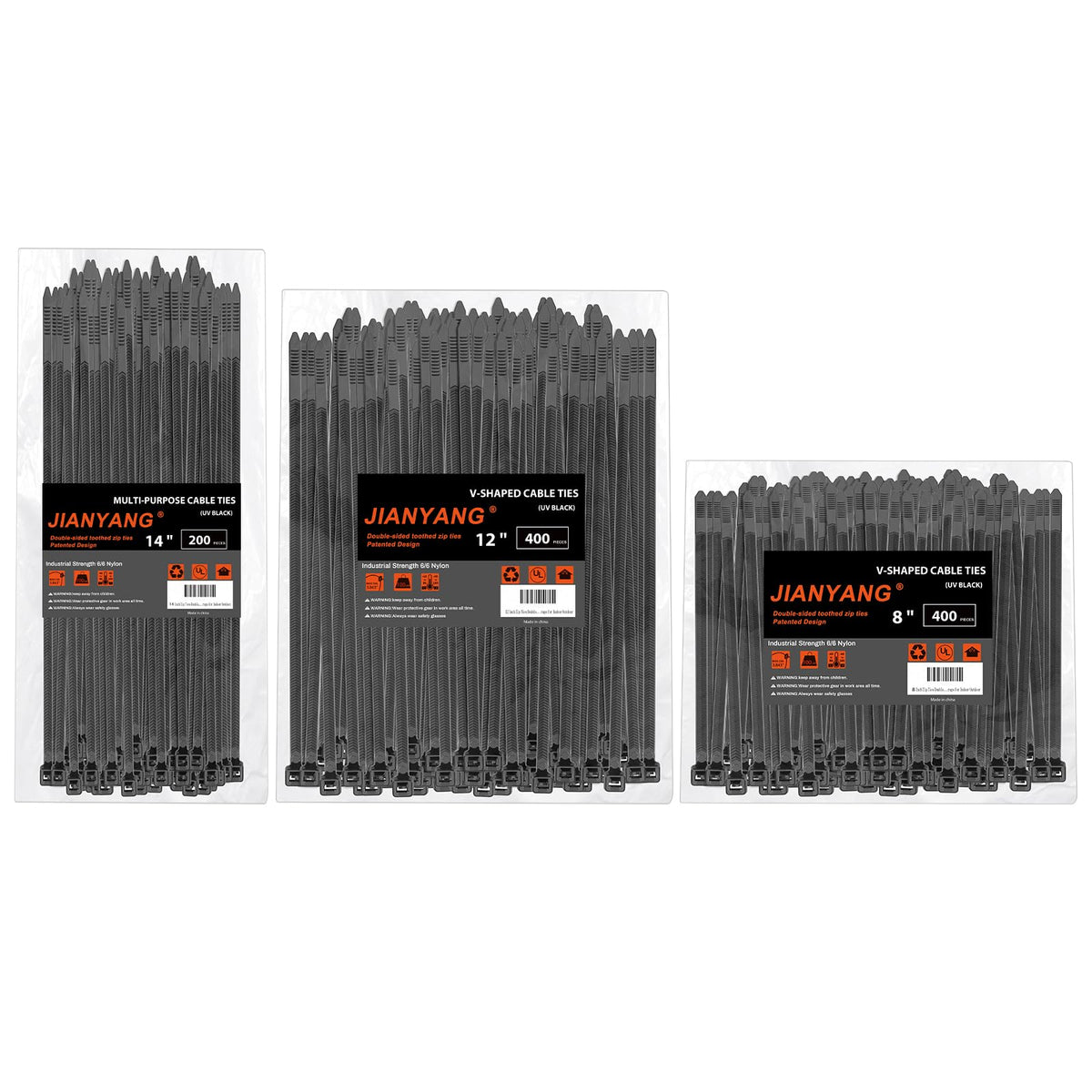 JIANYANG front packaging showing 1000-pack and assorted lengths for supply reliability
