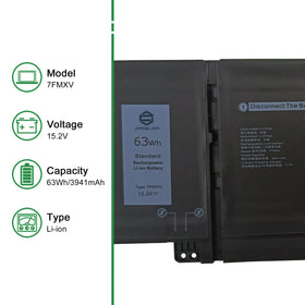 JIAZIJIA battery top view displaying sleek black finish and reliable capacity