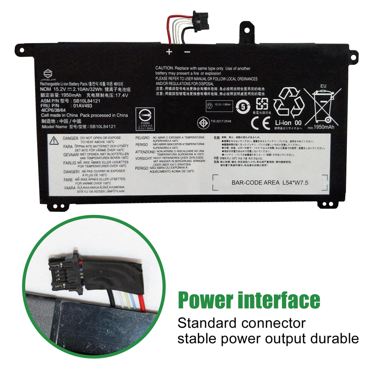 JIAZIJIA connector and terminals detail ensuring correct alignment