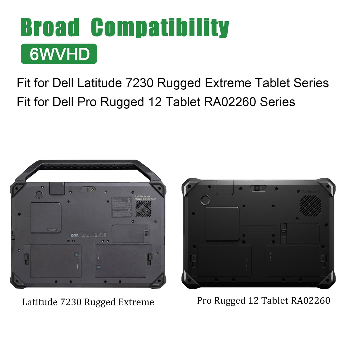 JIAZIJIA Dell Latitude 7230 rugged tablet battery slot close-up