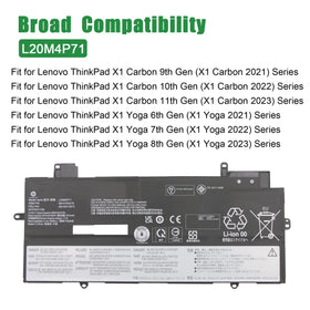JIAZIJIA L20M4P71 compatibility with Lenovo X1 Carbon series ensures broad replacement options