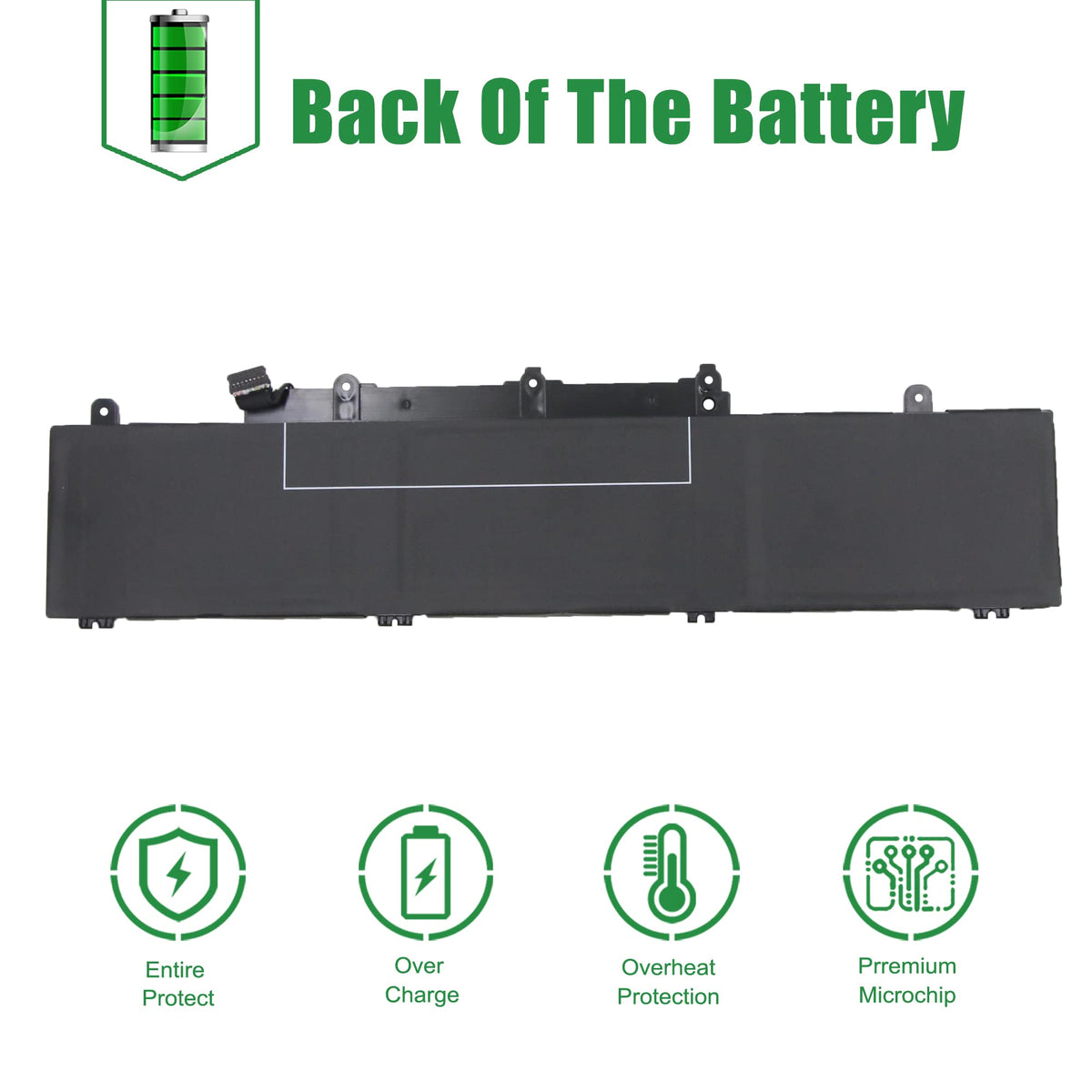 JIAZIJIA battery next to ruler showing dimensions, helps verify correct size