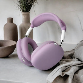 Jiboku AirPods Max 360° protection in purple seals out dust and moisture.