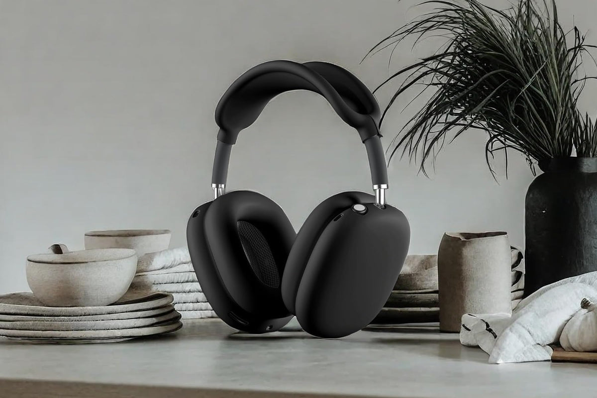 Jiboku AirPods Max easy-install snap-on design maintains access to controls.