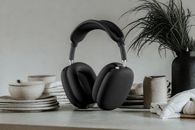 Jiboku AirPods Max easy-install snap-on design maintains access to controls.