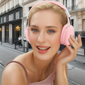 Jiboku AirPods Max pink silicone protector blends protection with style.