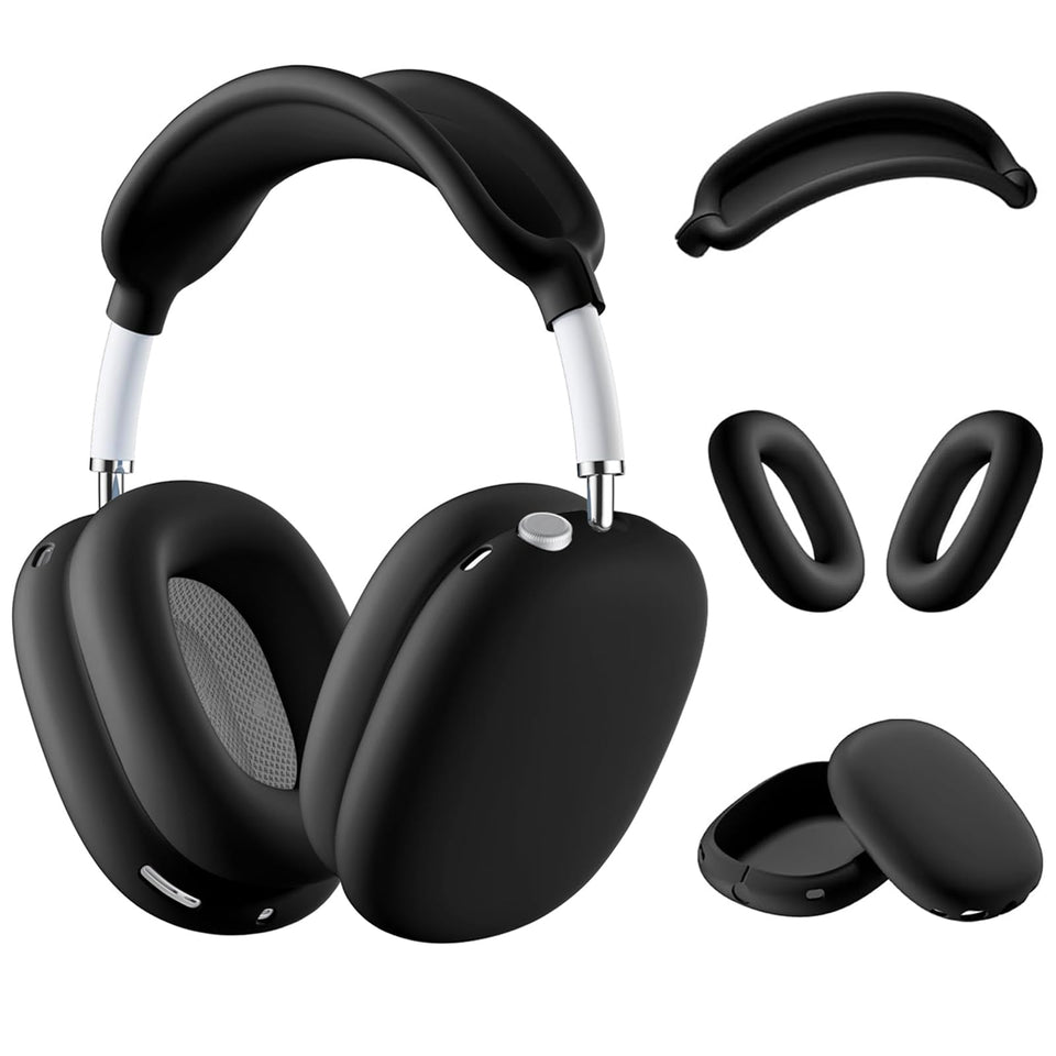 Jiboku AirPods Max silicone case cover shields against scratches and fingerprints.