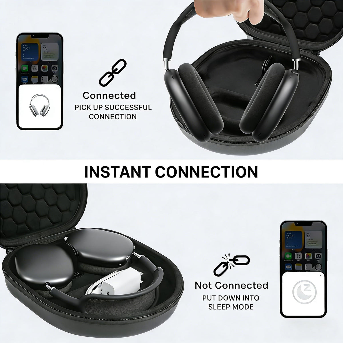 Jiboku honeycomb lid closeup protecting earcups and absorbing impacts