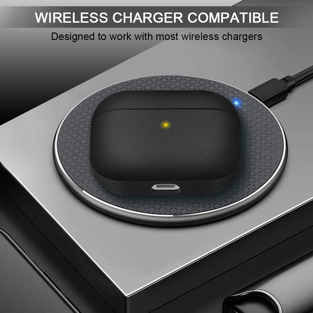 JIELIELE AirPods Pro case wireless charging compatible with cover on