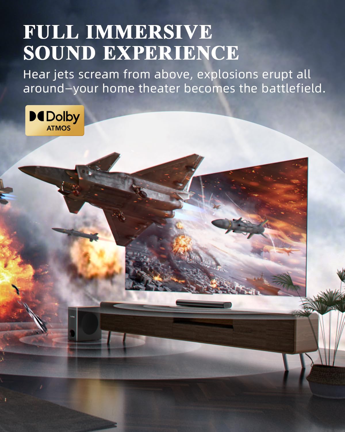Jierben 5-5 inch wired subwoofer delivering deeper bass for movies