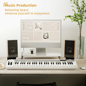JiffyPoint anti slip pads absorb desk vibrations for clearer sound
