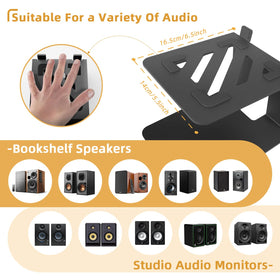 JiffyPoint studio monitor stand compatibility with various speakers
