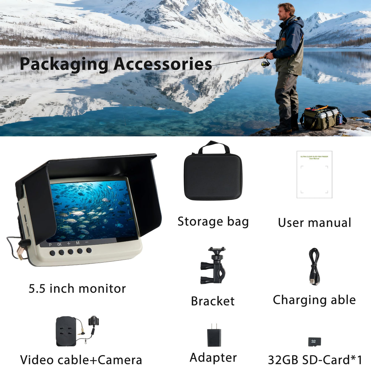 Jiisquilyx portable kit with case and bracket for quick setup