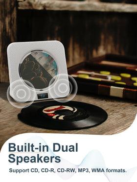 Jimwey playing a CD with Bluetooth icon showing wireless transmit and receive