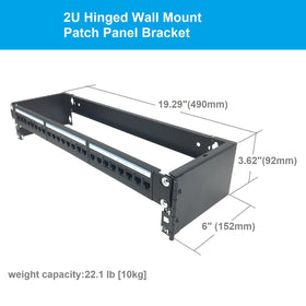 Jingchengmei 2U 6-inch deep enclosure supports gear securely.