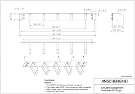 JINGCHENGMEI side profile showing 1U height and shallow 3.11" depth saving rack space