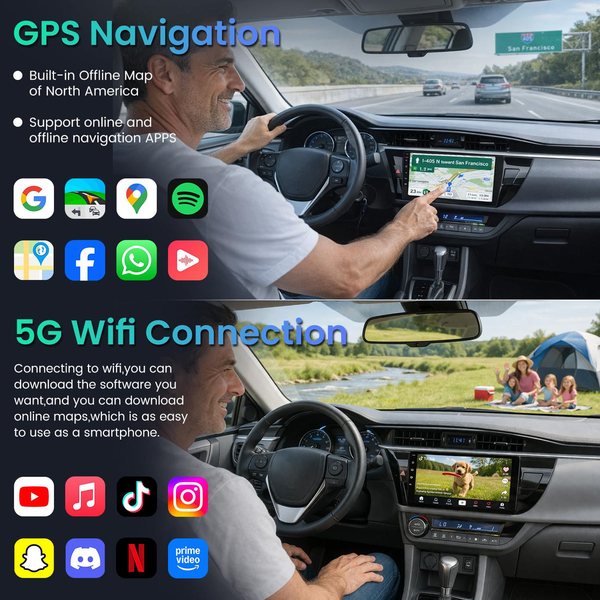 Jingelsye 4Core supports CarPlay and Android Auto for seamless use
