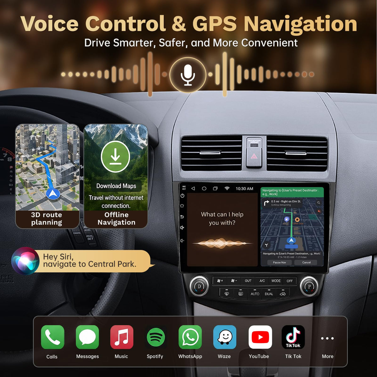 Jingelsye 5G WiFi GPS navigation for real-time updates and offline map access