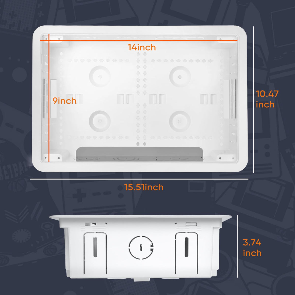 JINGTAO88 installed in living room creating a clutter-free TV wall