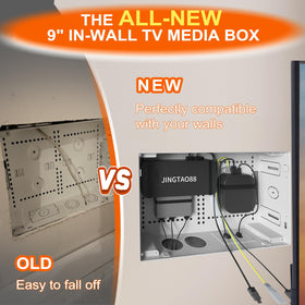 JINGTAO88 side profile showing compatibility with TV bracket mounting