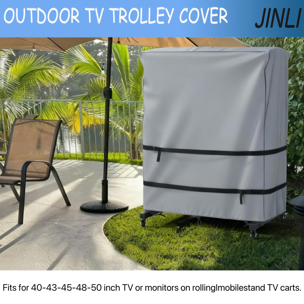 JINLI bottom buckles fastened to trolley preventing wind lift