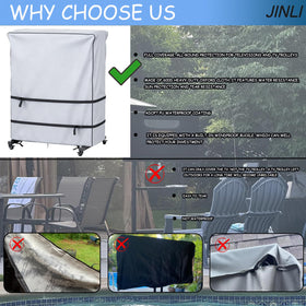 JINLI top handle for quick removal and easy transport of cover