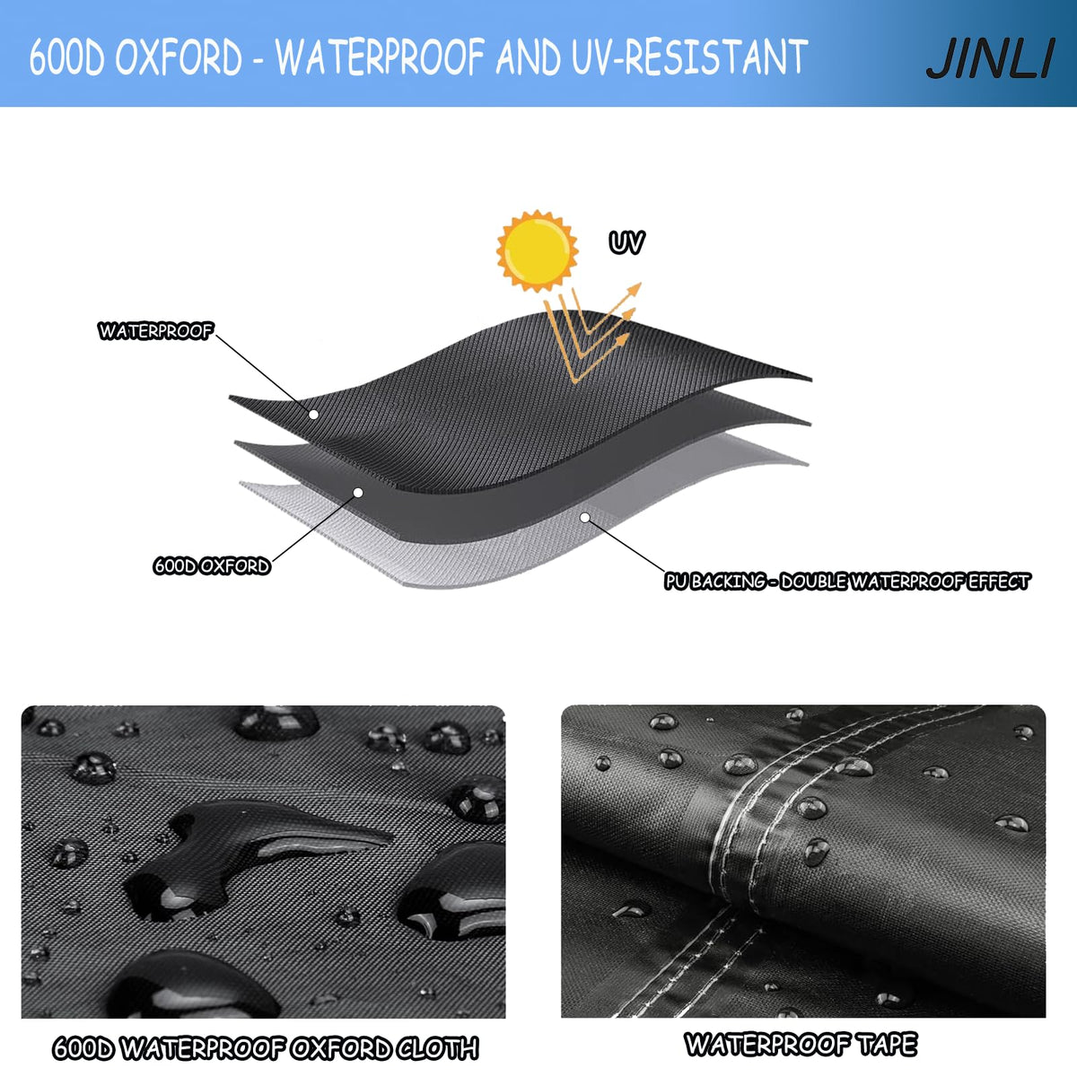 JINLI protects tv and stand from dust moisture and sun.