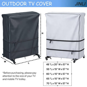 JINLI weatherproof durable trolley cover finish protects rolling displays.