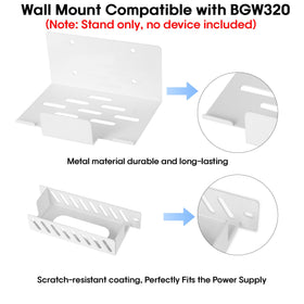 JinLunar BGW320 wall mount side view highlights open-frame tray for better cooling.