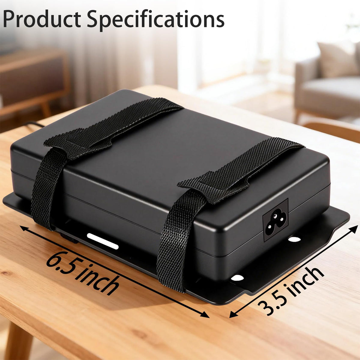 JinLunar includes adapters of various sizes for different power bricks.