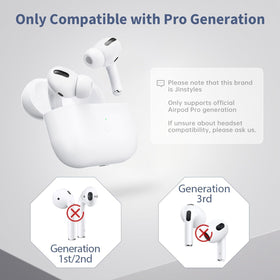 Jinstyles AirPods Pro compact white case ready for daily carry