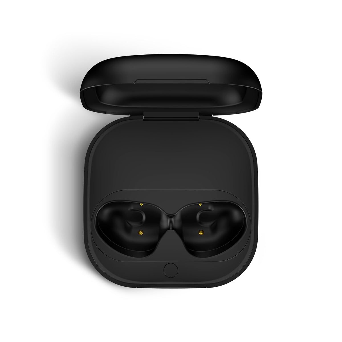Jinstyles Beats Fit Pro case front view with sleek black finish for quick charging.