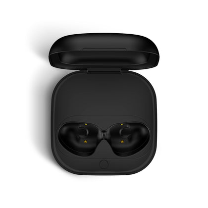 Jinstyles Beats Fit Pro case front view with sleek black finish for quick charging.