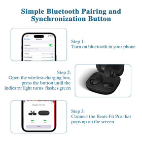 Jinstyles Beats Fit Pro case LED indicators clearly show battery levels.