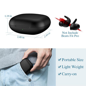 Jinstyles Beats Fit Pro case supports wireless charging for convenience.
