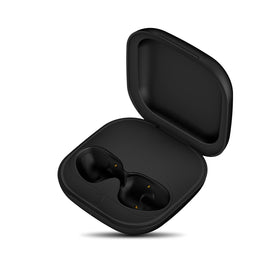 Jinstyles Beats Fit Pro charging case front view showcasing compact, portable power on the go.