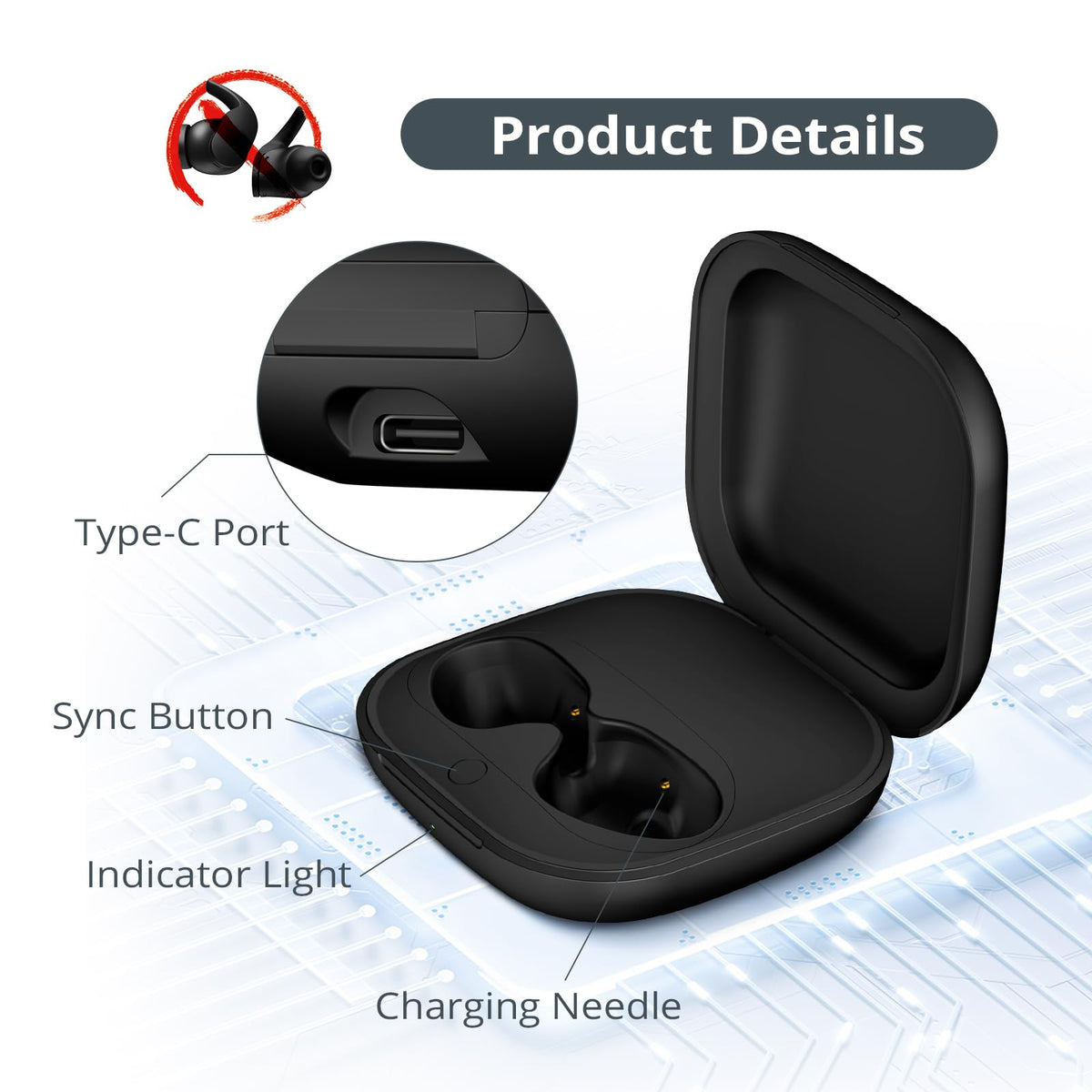 Jinstyles Beats Fit Pro indicator lights show battery level at a glance.