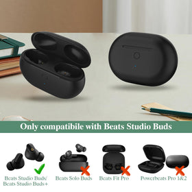 Jinstyles built-in 660mAh battery powers multiple earbud charges.