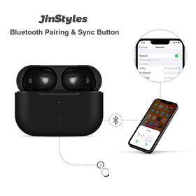 Jinstyles case on a wireless charging pad showing cable-free charging convenience benefit