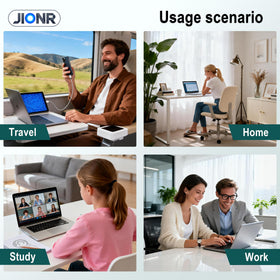 JIONR 65W charger compact design travels easily for on-the-go power.