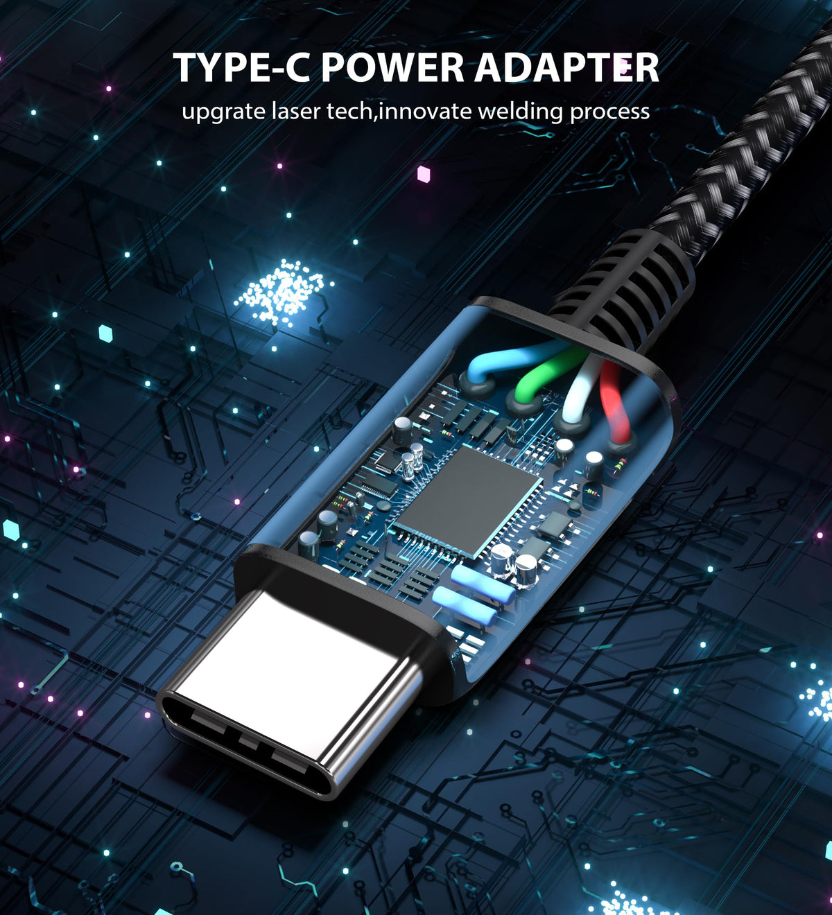 JIONR 65W USB-C adapter featuring sleek design and plug-and-play convenience