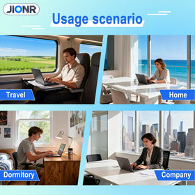 JIONR cable and plug on a desk showing tidy setup and workspace reliability