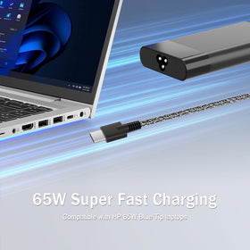 JIONR Chromebook X360 compatibility graphic for USB-C power delivery.